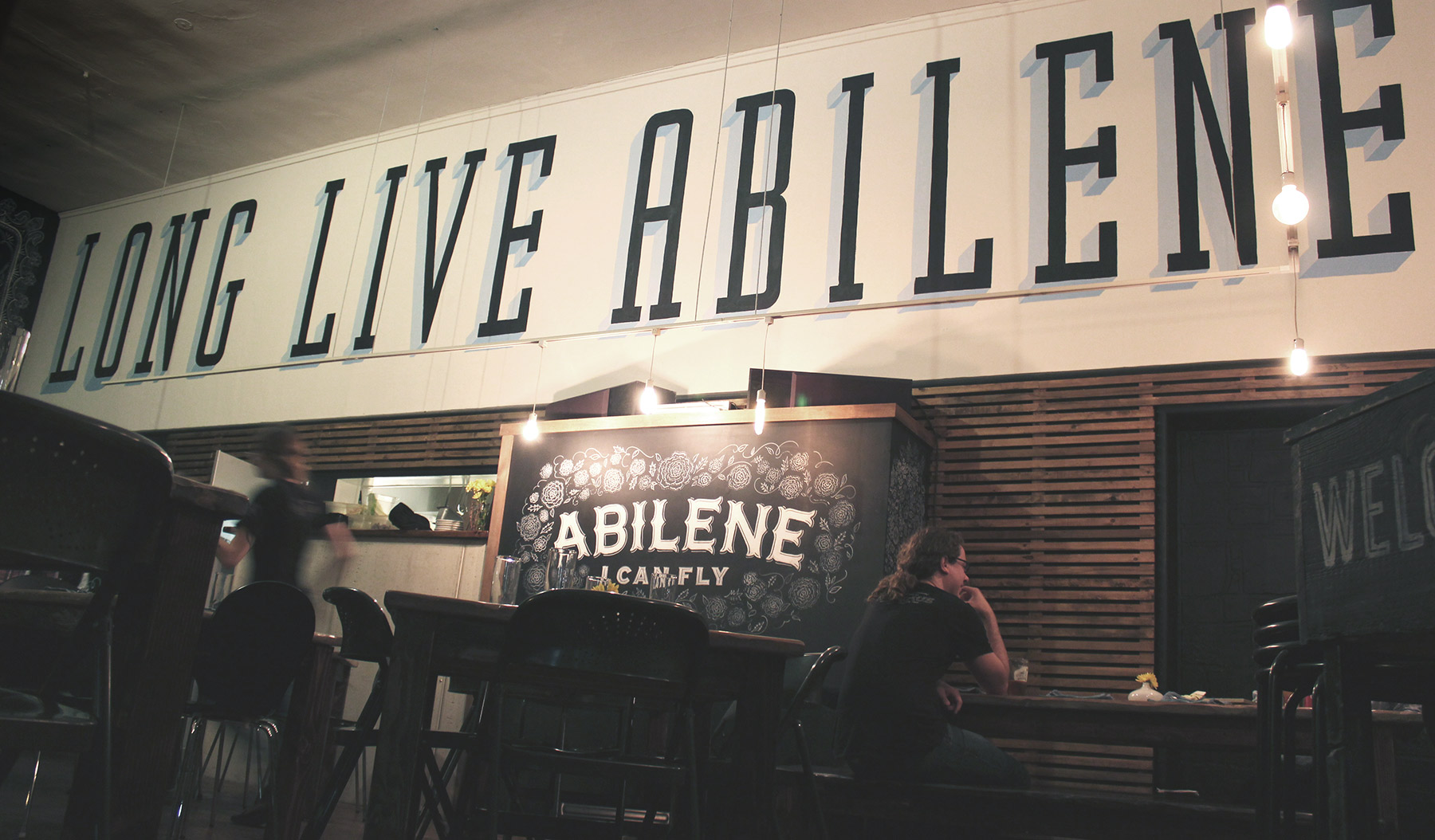 A sign that says live abilene.