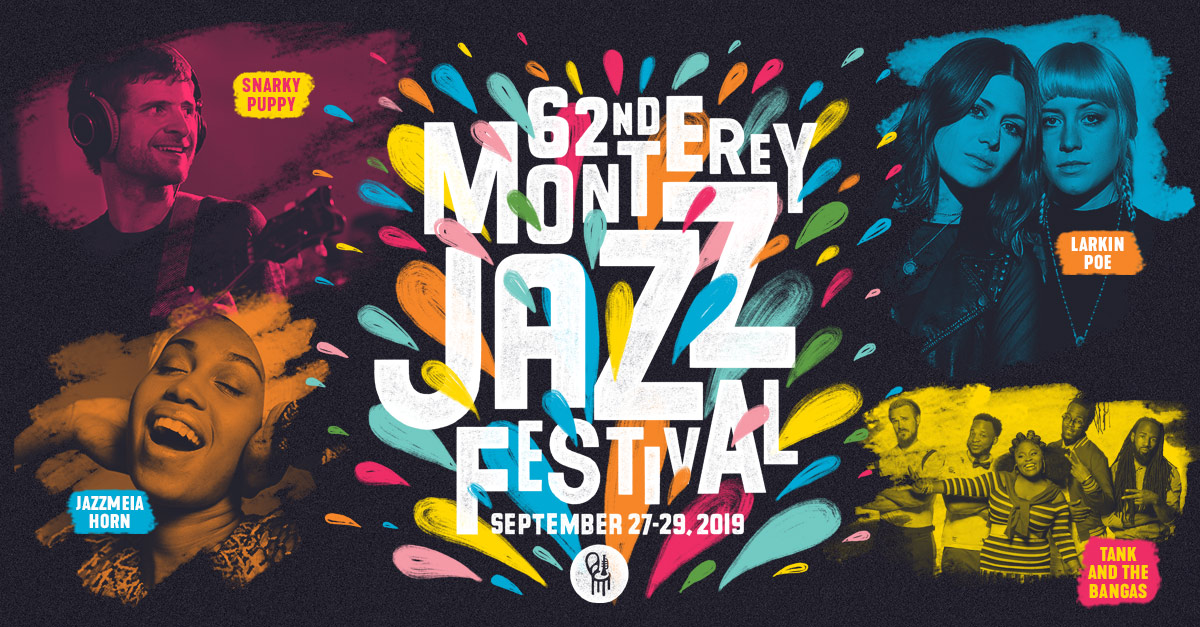 A colorful poster of the monterey jazz festival.